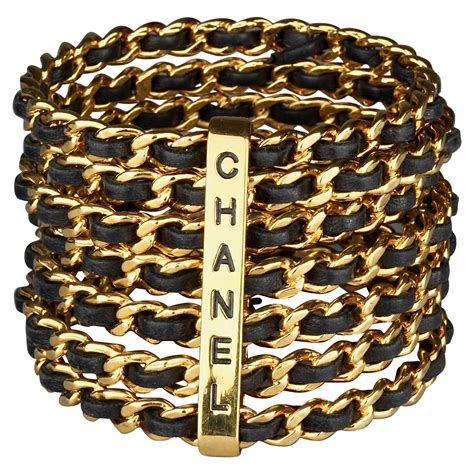 chanel wrist cuff|vintage Chanel cuff bracelet.